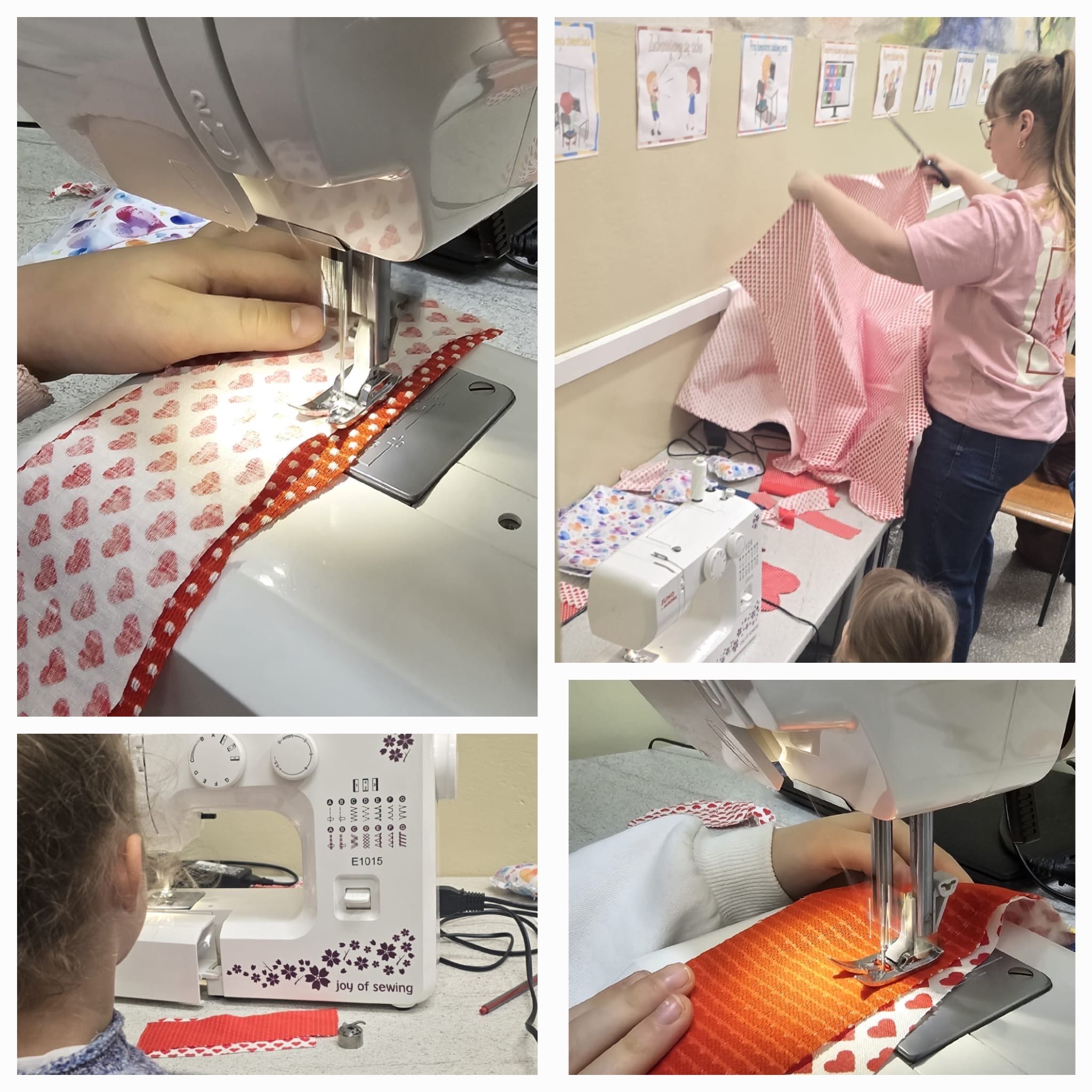 Kolaż zdjęć przedstawiający Dzień Otwartych Drzwi w naszej szkole.