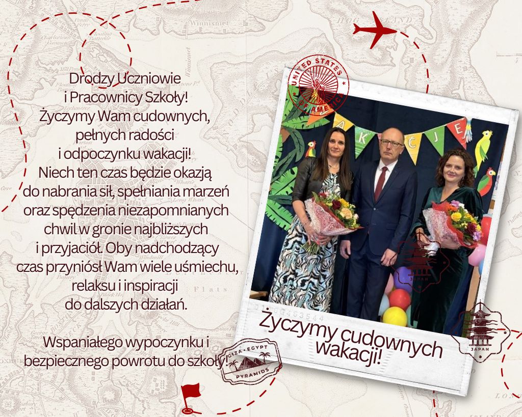 Życzymy cudownych wakacji 2025 1